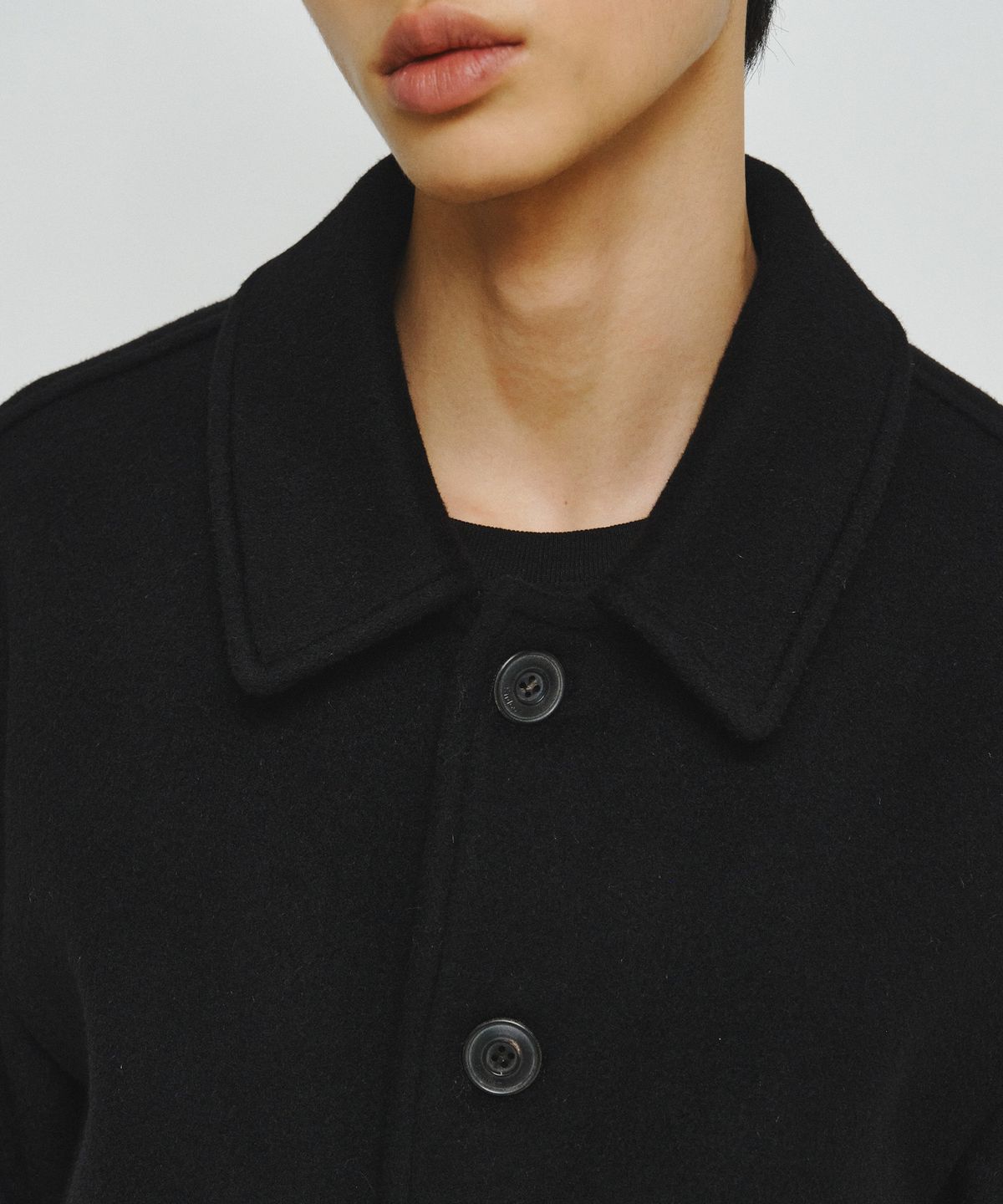 엔도어(ENDOOR) Fine wool short coat (black)
