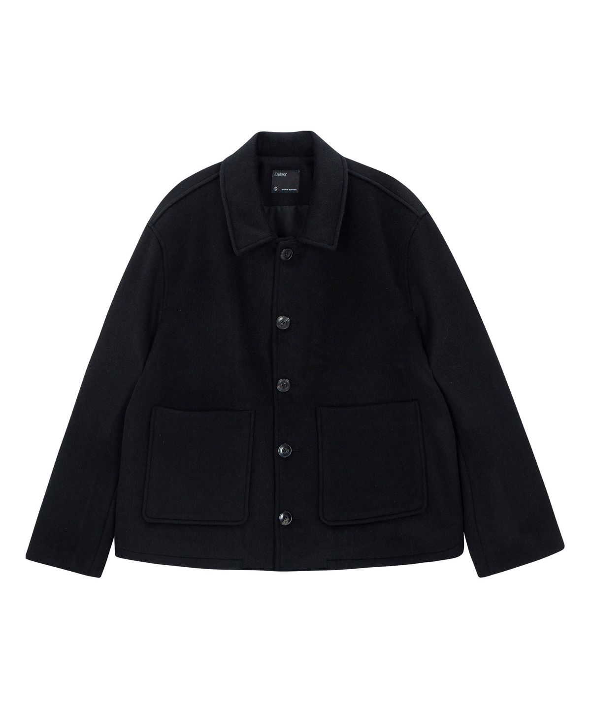 엔도어(ENDOOR) Fine wool short coat (black)