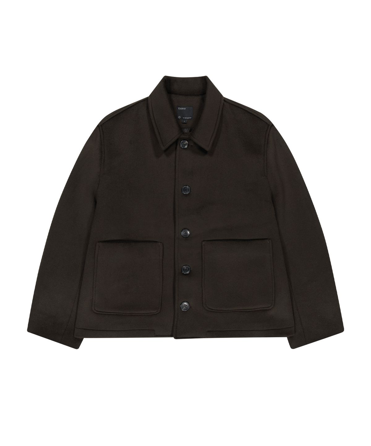 엔도어(ENDOOR) [리뉴얼]Fine wool short coat (brown)