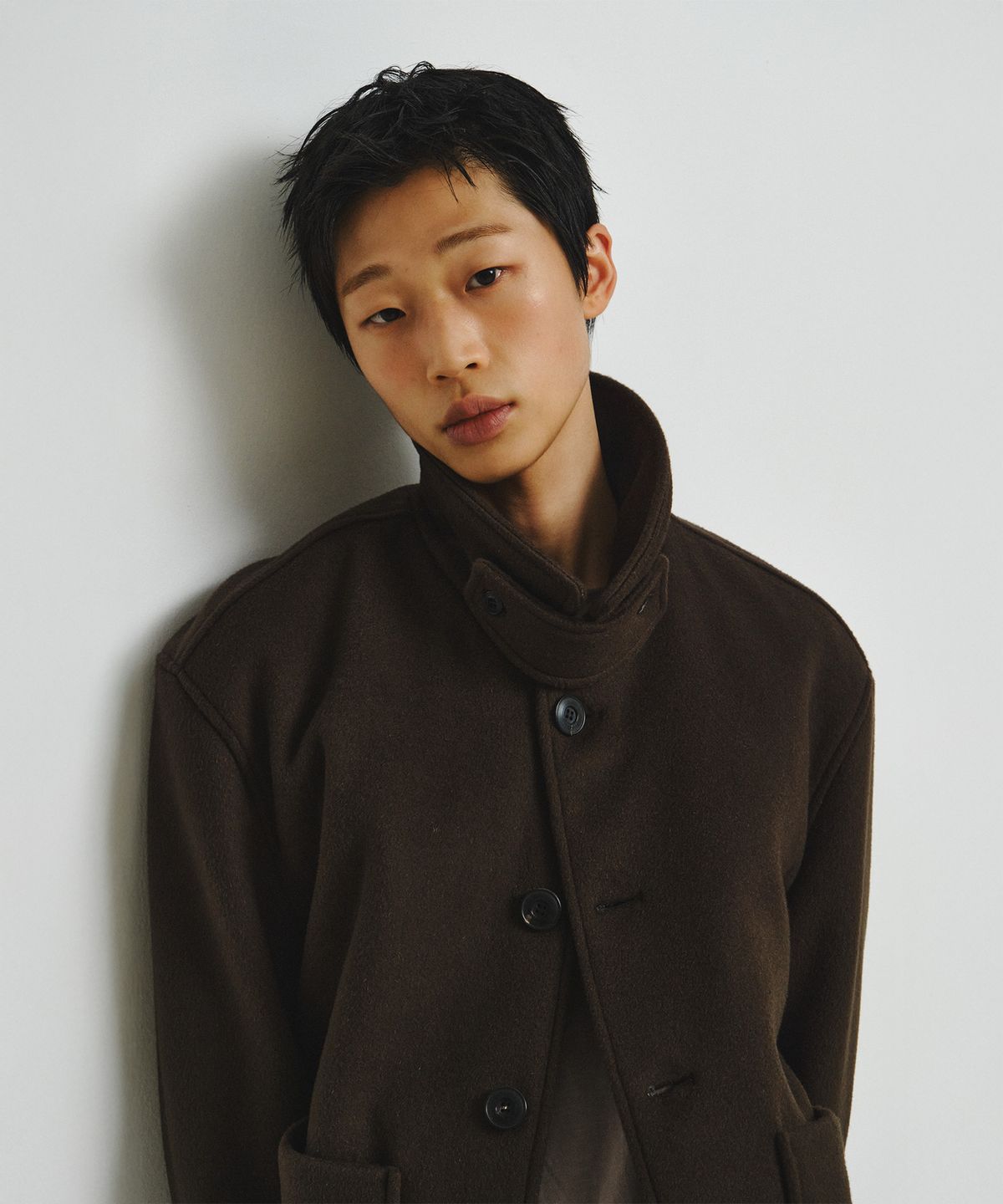 엔도어(ENDOOR) Fine wool short coat (brown)