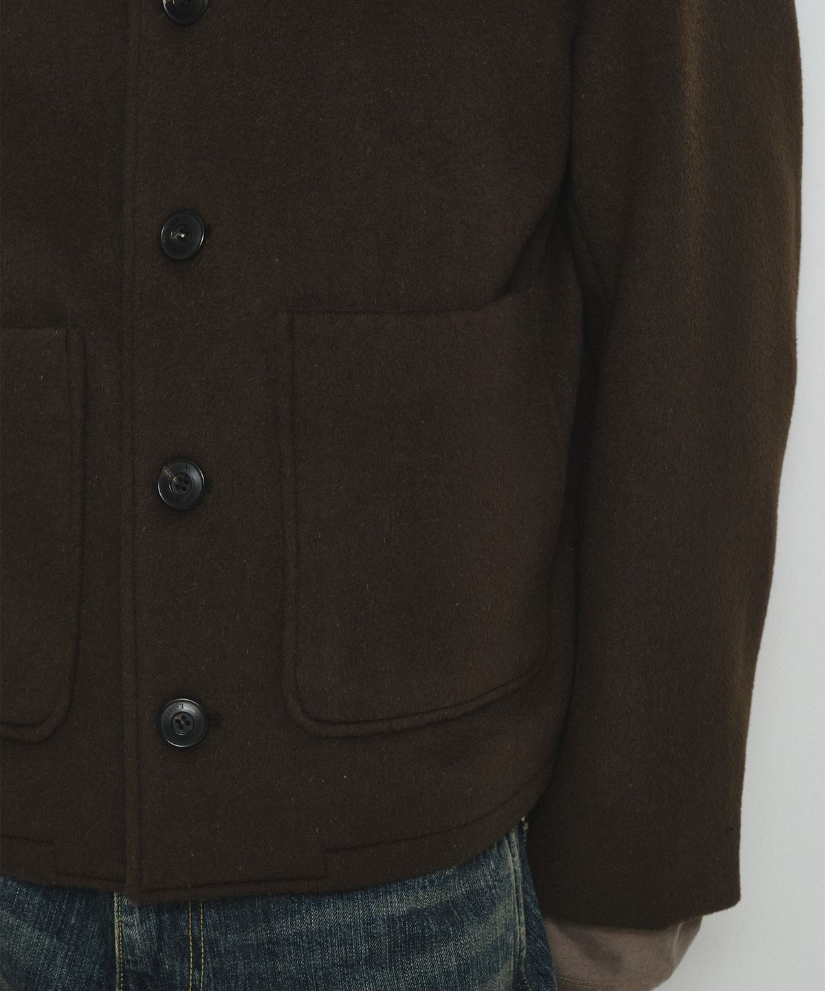 엔도어(ENDOOR) Fine wool short coat (brown)