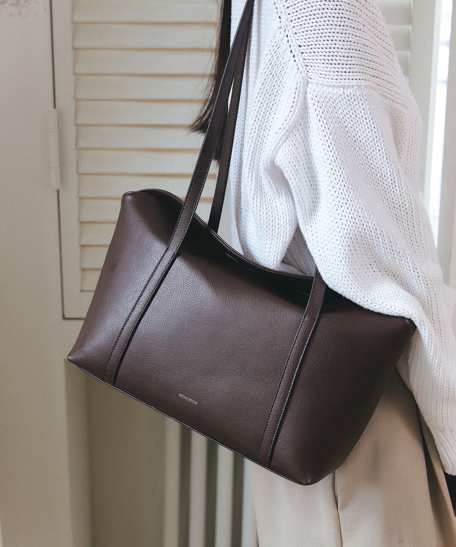 MUSINSA | MONOROW Sarah bag burgundy brown