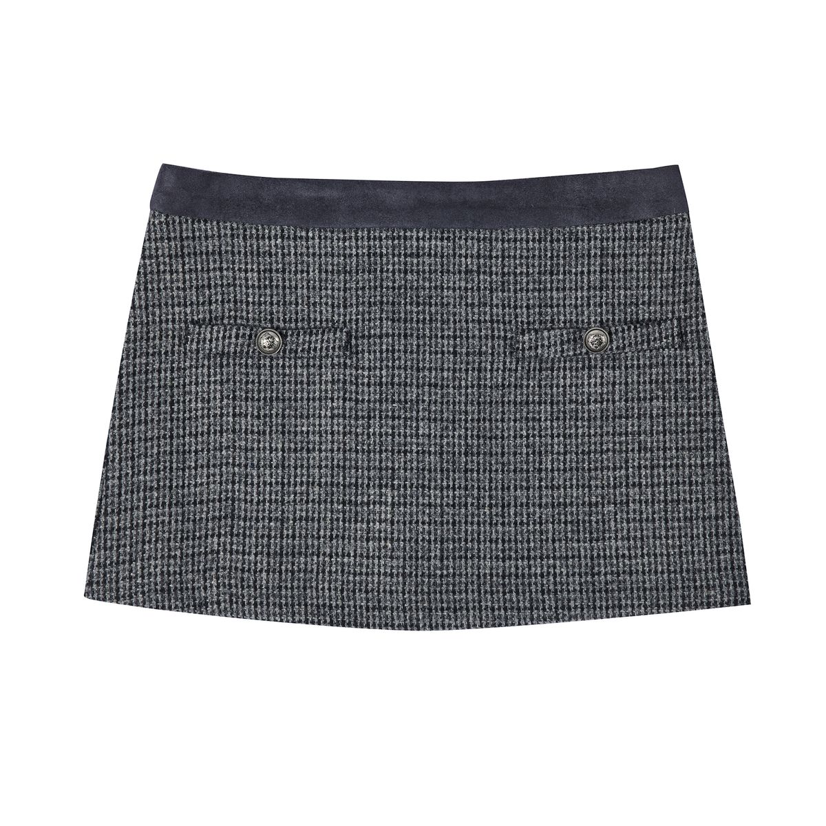 비에이블투(B ABLE TWO) Leona tweed skirt CHARCOLE