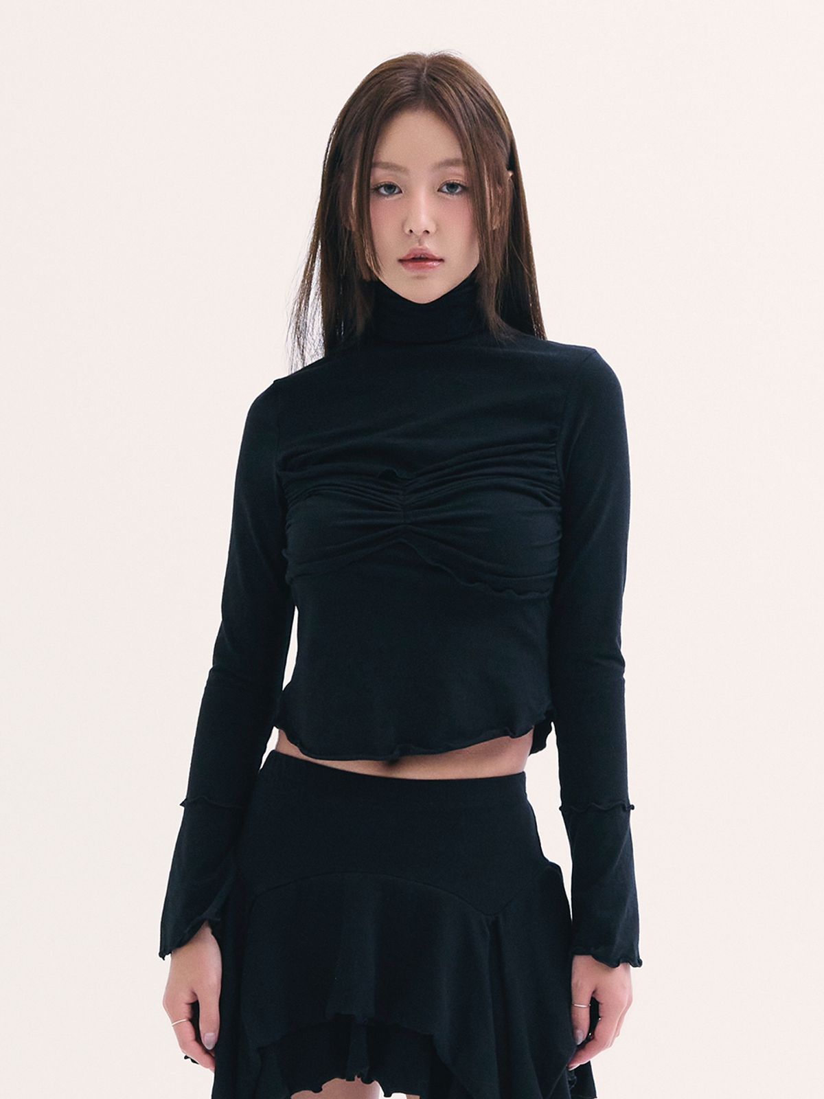 비에이블투(B ABLE TWO) Ophelia Top BLACK