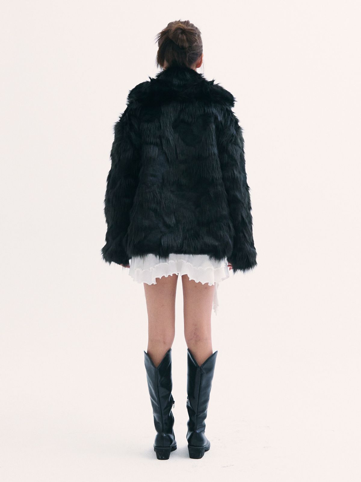 비에이블투(B ABLE TWO) Popo fur jacket BLACK