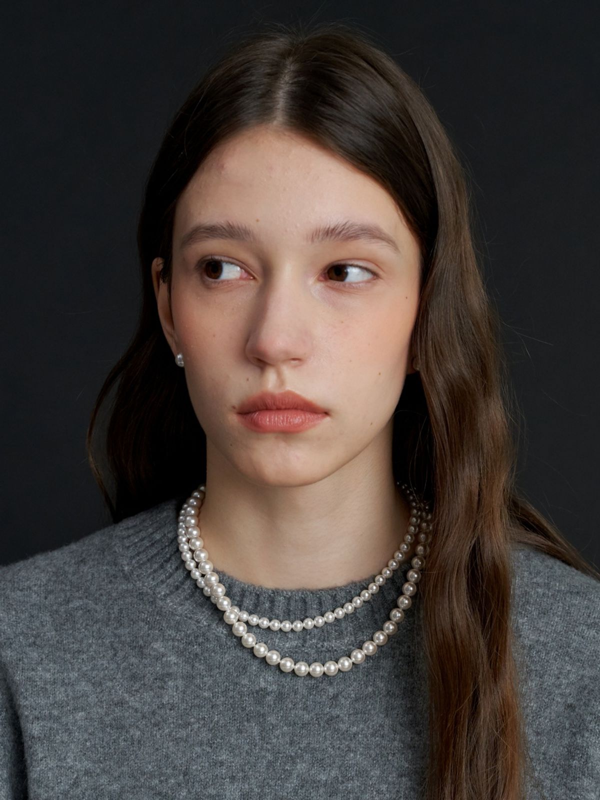 러브미몬스터(LOVE ME MONSTER) Essential Pearl Necklace 8mm (L233MNK010)