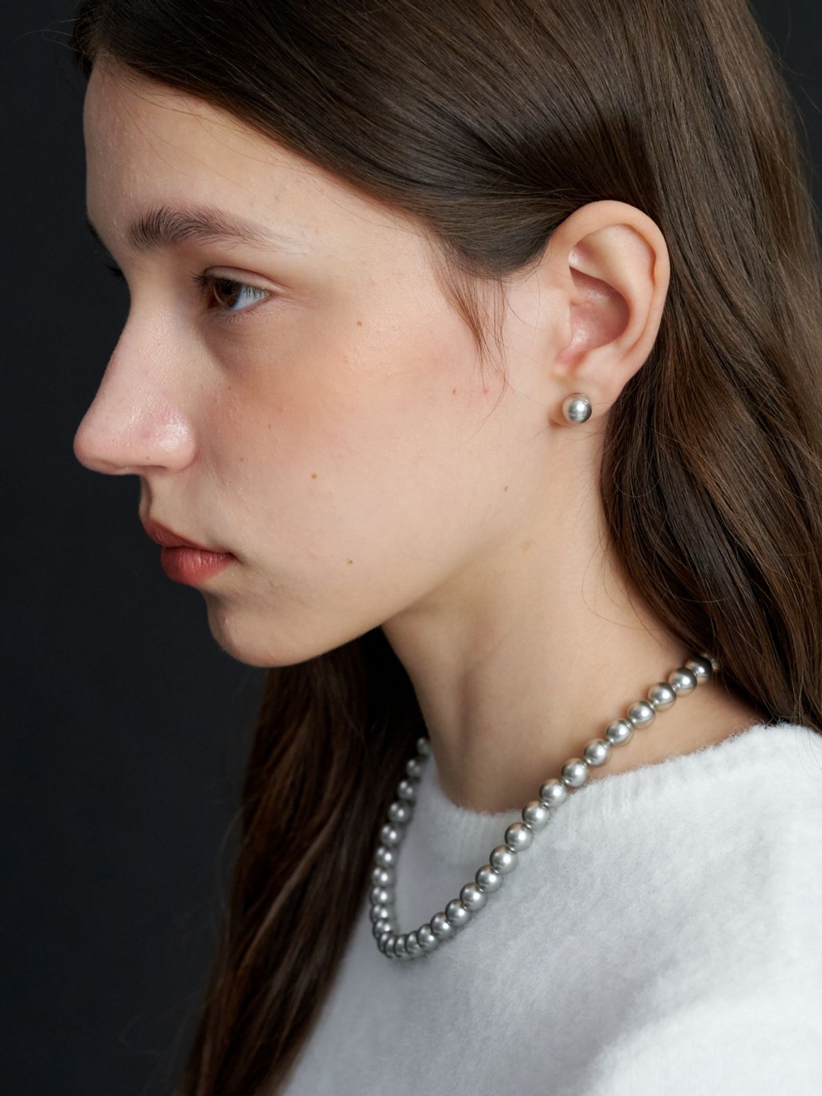 러브미몬스터(LOVE ME MONSTER) Essential Pearl Necklace 8mm (L233MNK010)