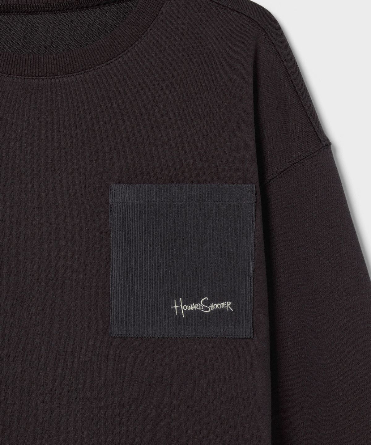 하워드슈터(HOWARDSHOOTER) CORDUROY POCKET SWEATSHIRT d.grey