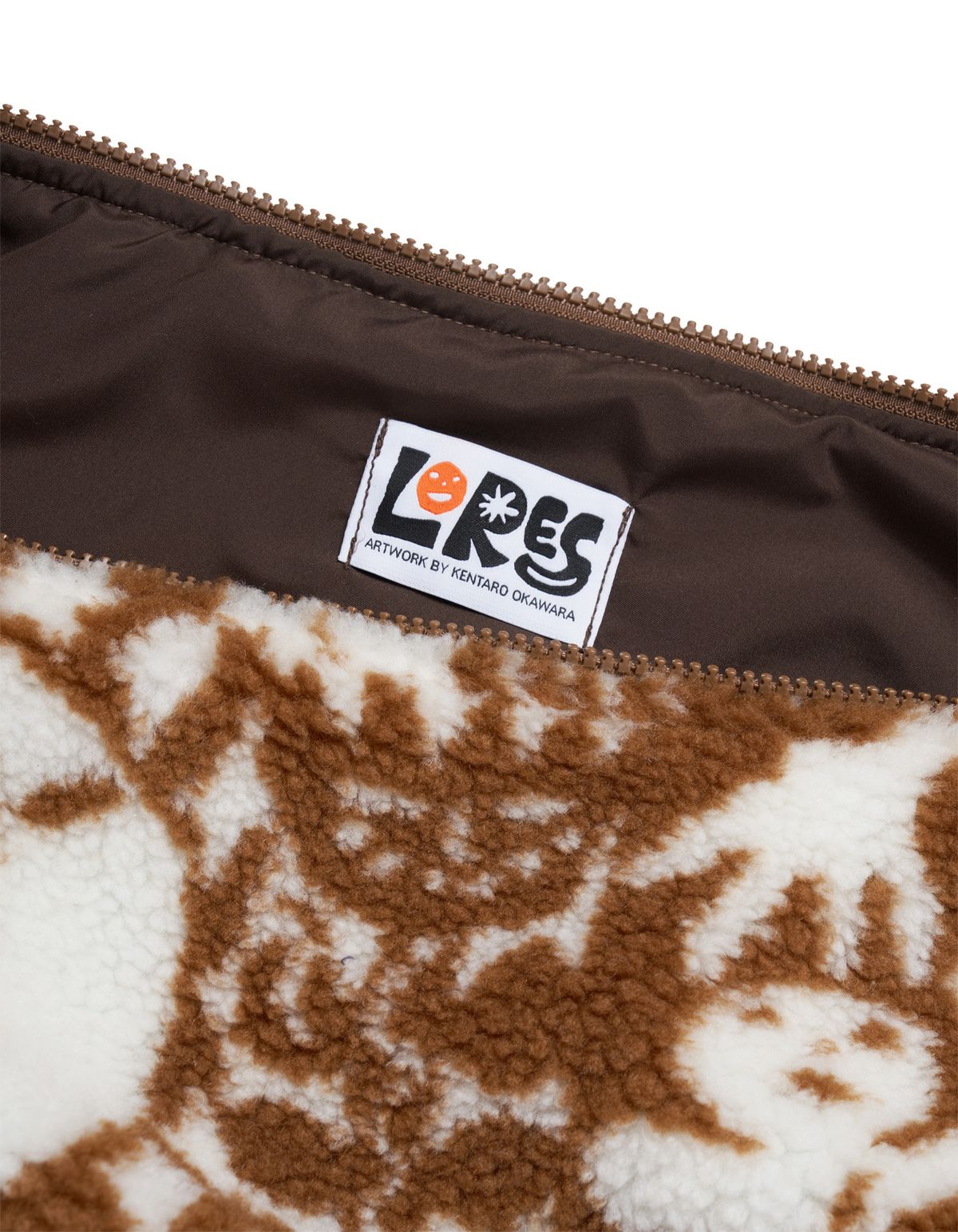 로어즈(LORES) Full of Love Fleece Bag - Beige