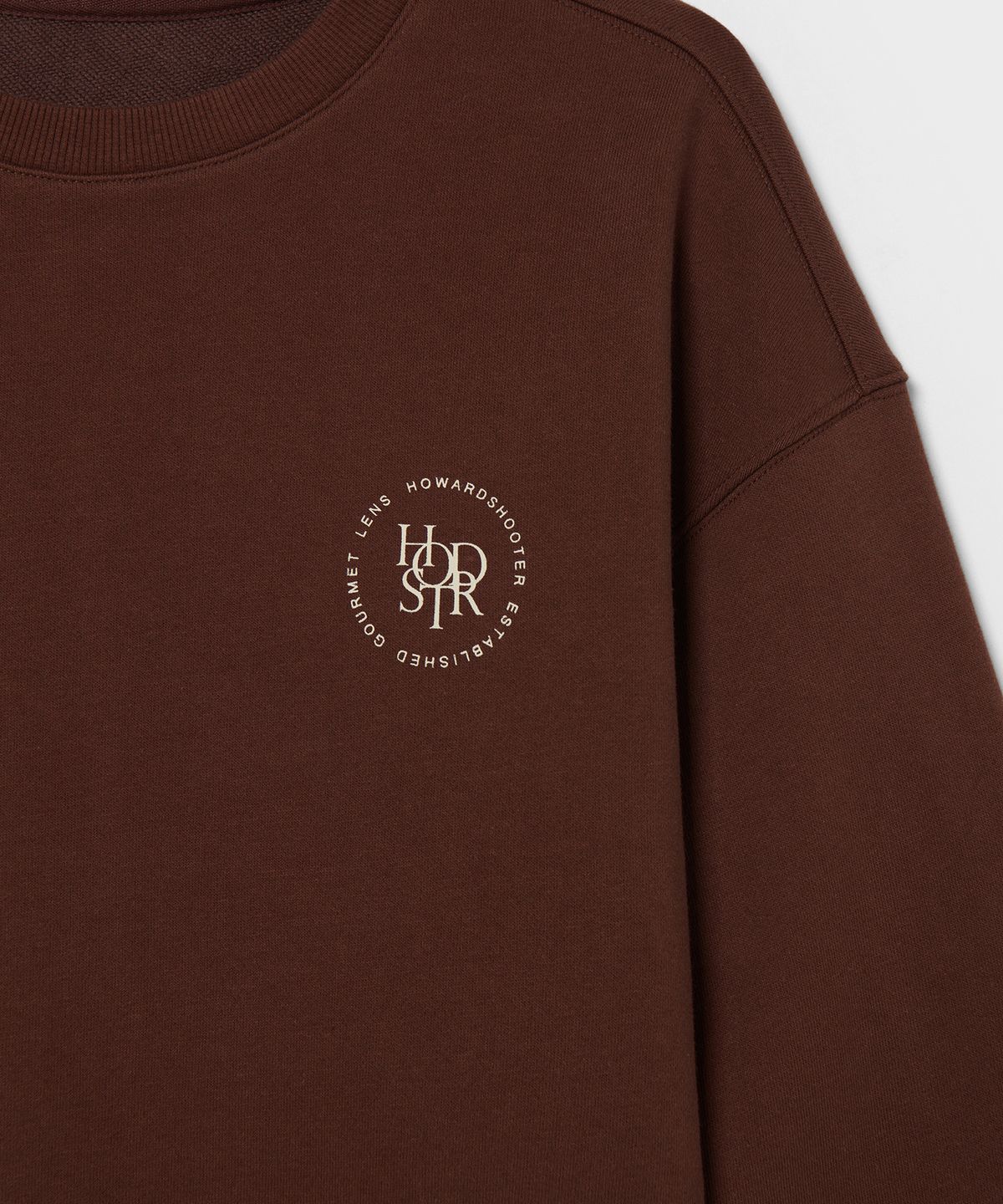 하워드슈터(HOWARDSHOOTER) HS CIRCLE LOGO SWEATSHIRT brown
