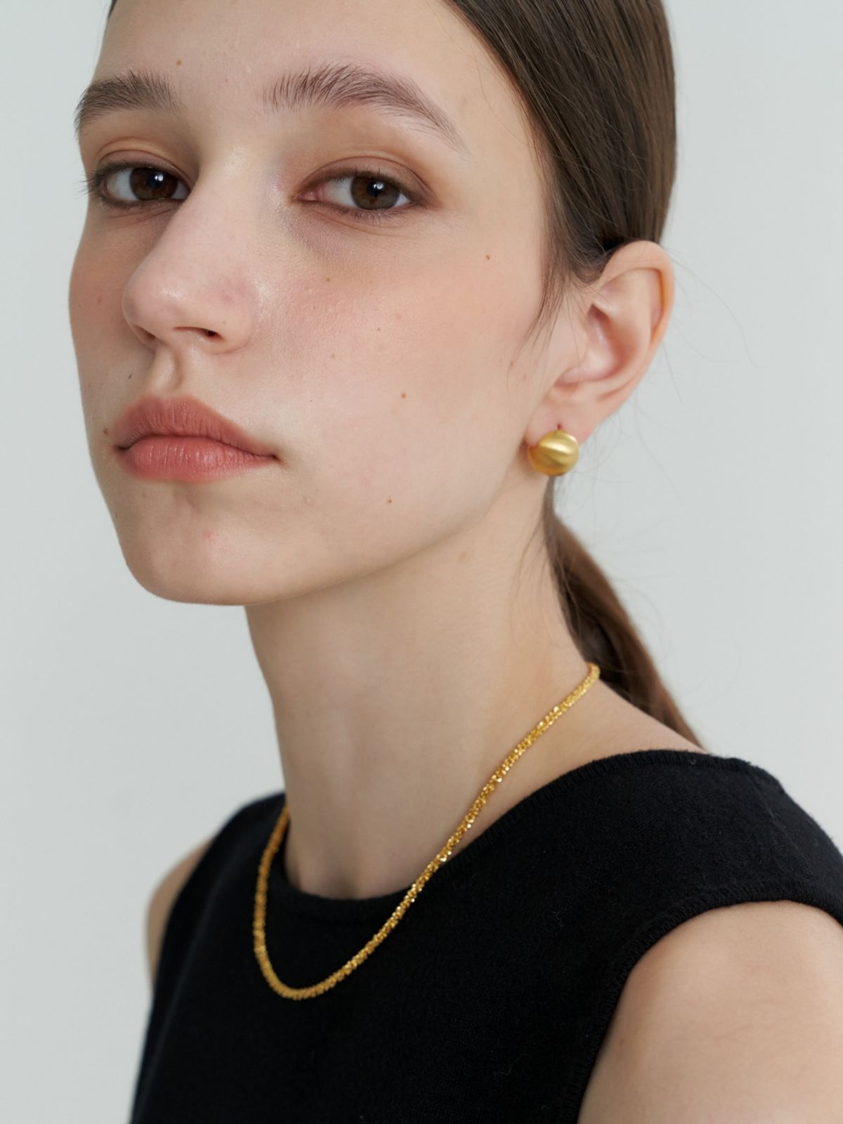 러브미몬스터(LOVE ME MONSTER) Pure Chic Ball Earrings M_GD (L233MER060)