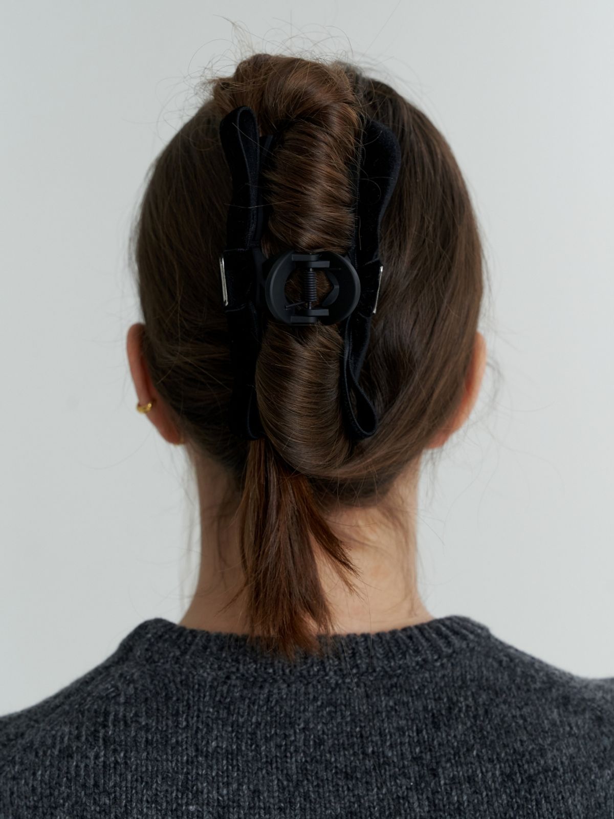 러브미몬스터(LOVE ME MONSTER) Classic Velvet Ribbon Hair Clip (L233MHA060)