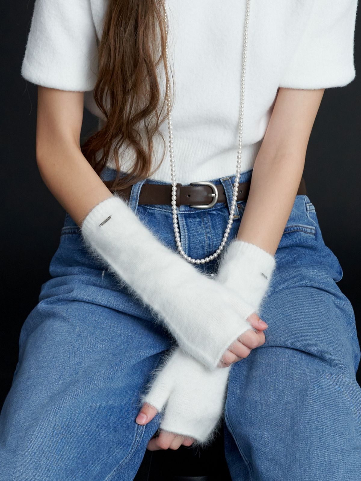 러브미몬스터(LOVE ME MONSTER) Basic Angora Arm Warmer_5COL (L234MGV010)