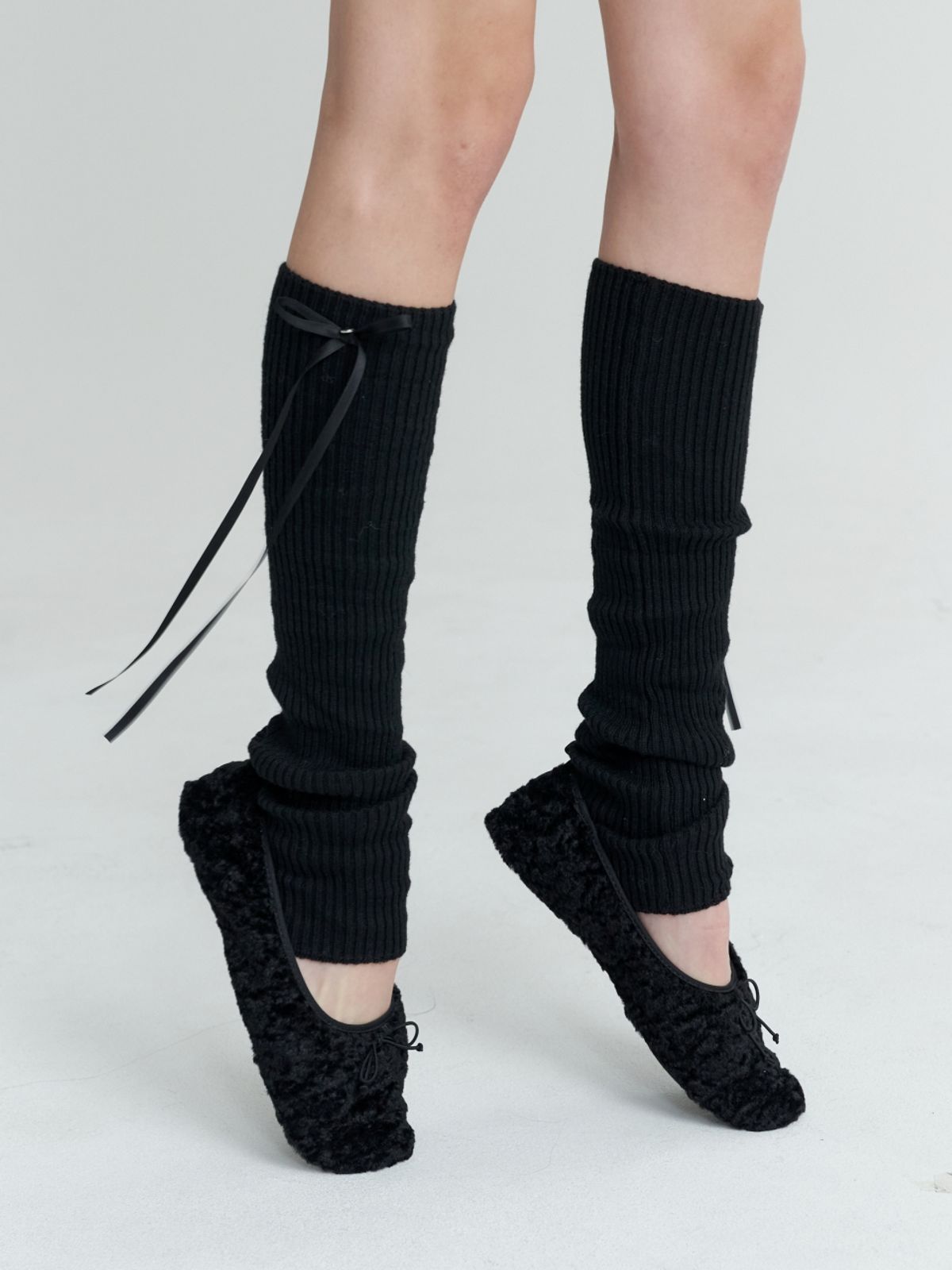 러브미몬스터(LOVE ME MONSTER) Ribbon Rib Wool Leg Warmer_3COL (L234MSC020)