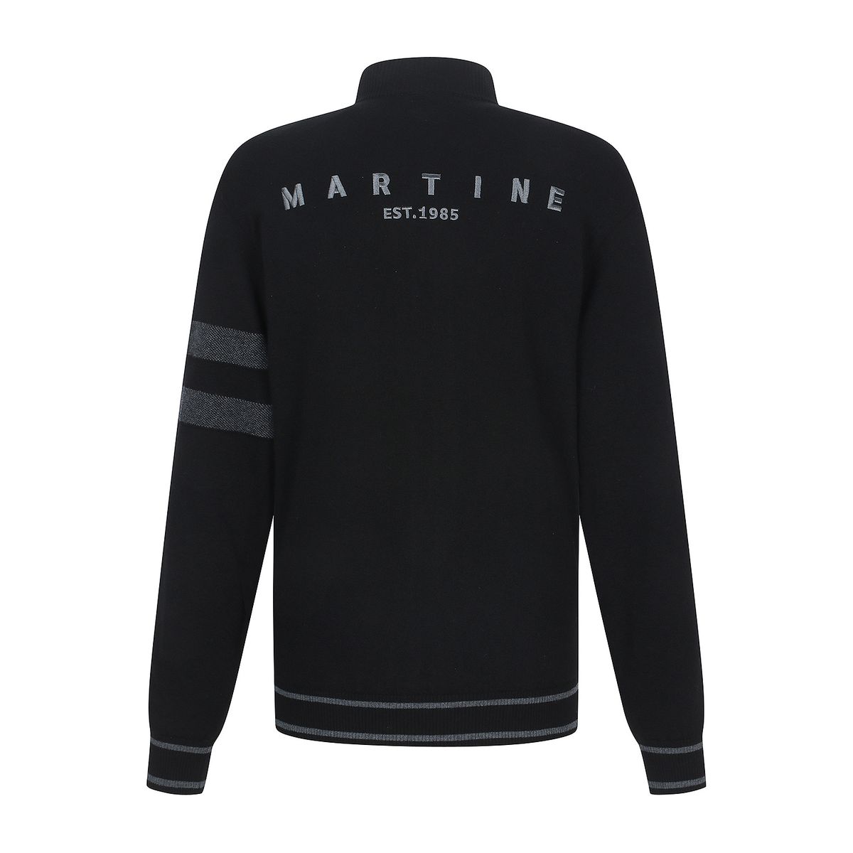 마틴골프(MARTINE GOLF) Stripe Zip-up Cardigan_Black (Men)