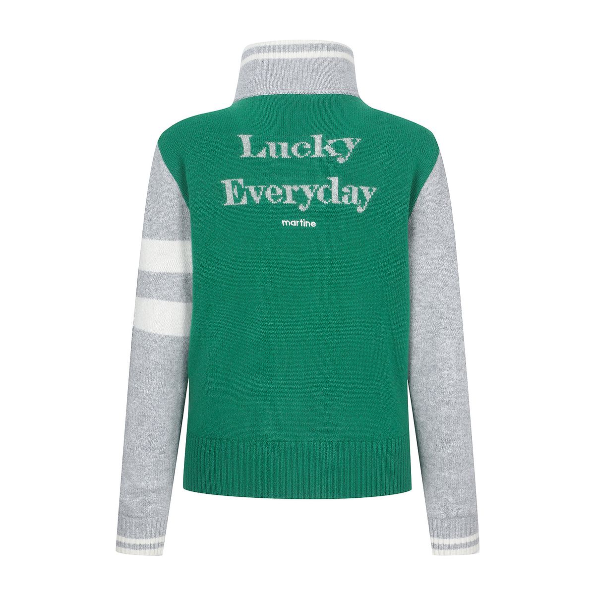 마틴골프(MARTINE GOLF) Lettering Zip-up Cardigan_Green