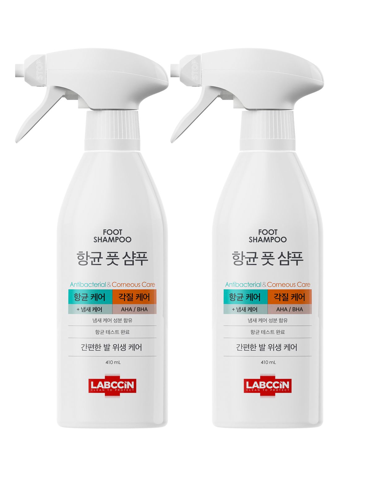 랩신(LABCCIN) 항균 풋샴푸 오리지널 410ML 2개 구성