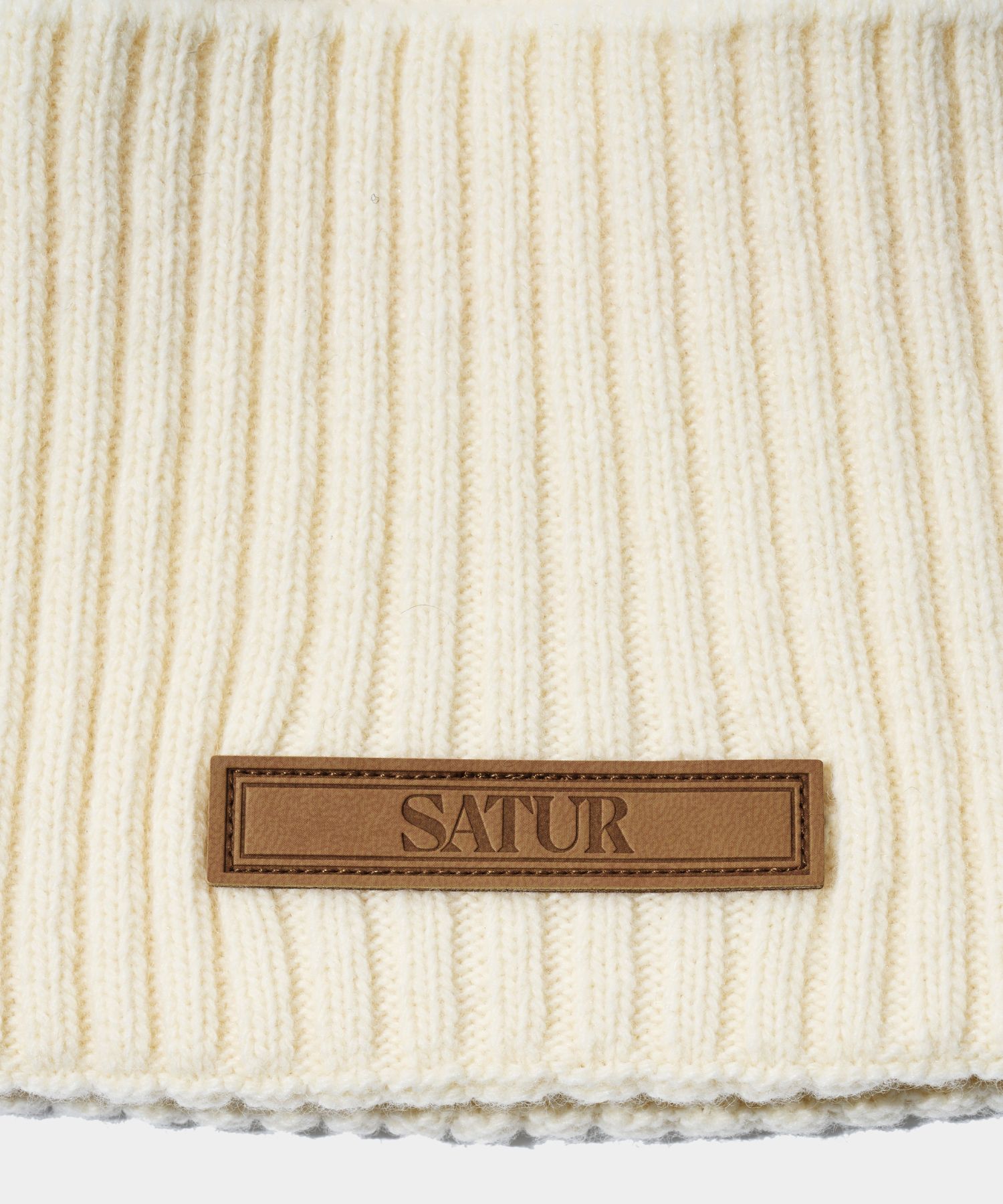 MUSINSA公式 | SATUR レザー ワッペン ウールブレンド ビーニー