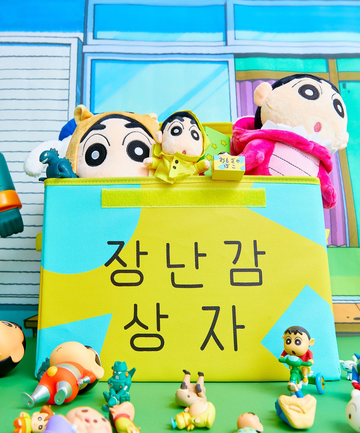 댄꼼마(DANCOMMA) 짱구 장난감상자 수납함 (대형)