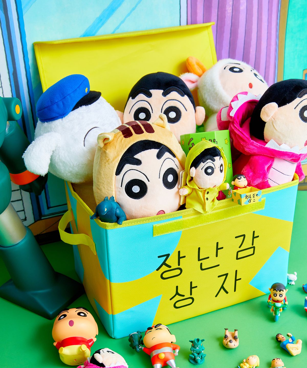 댄꼼마(DANCOMMA) 짱구 장난감상자 수납함 (대형)