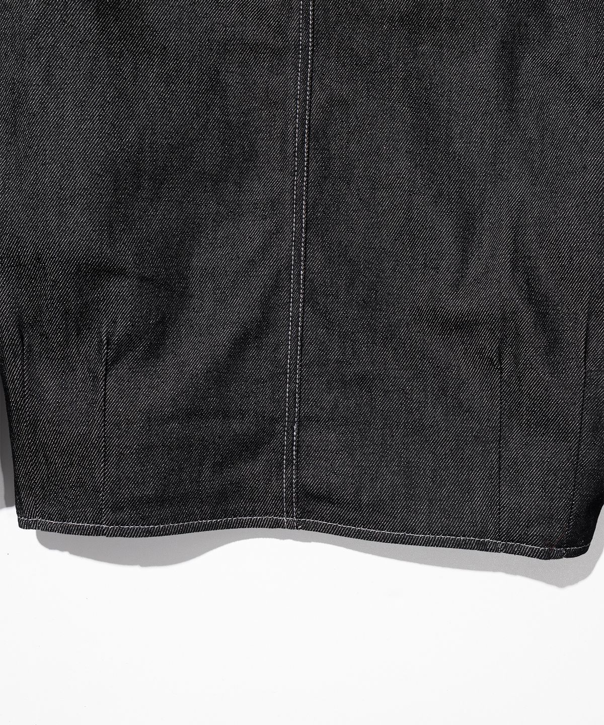 매스노운(MASSNOUN) HIGH NECK BIKER DENIM MFHJK003-BK