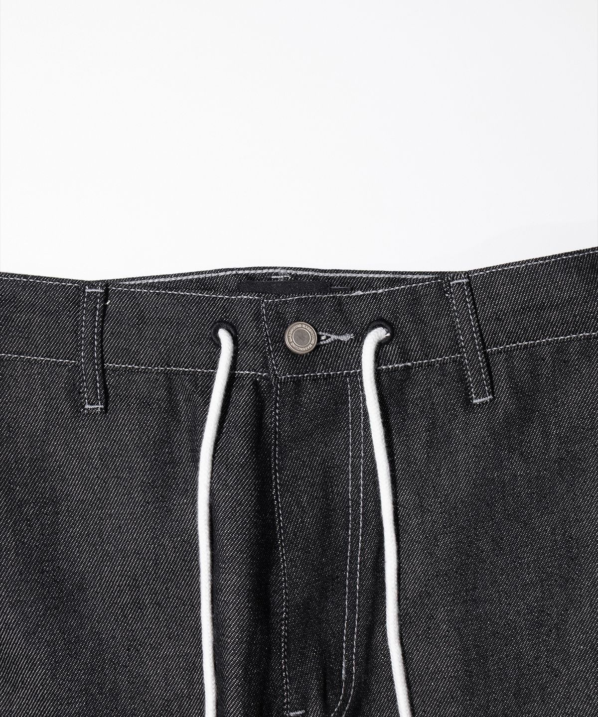 매스노운(MASSNOUN) CURVED BALLOON DENIM MFHJP001-BK