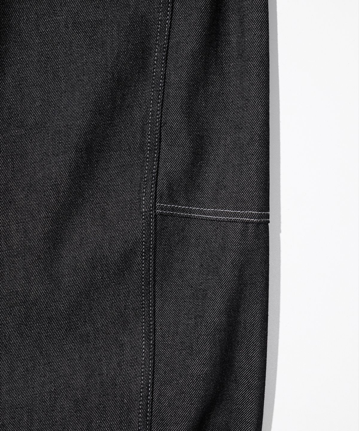 매스노운(MASSNOUN) CURVED BALLOON DENIM MFHJP001-BK