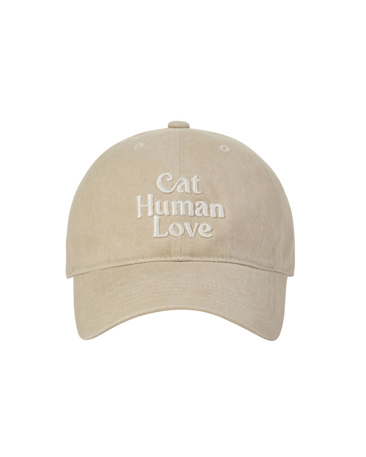 휴먼앤캣(HUMAN N CAT) 캣휴먼러브 피그먼트 볼캡 [베이지]
