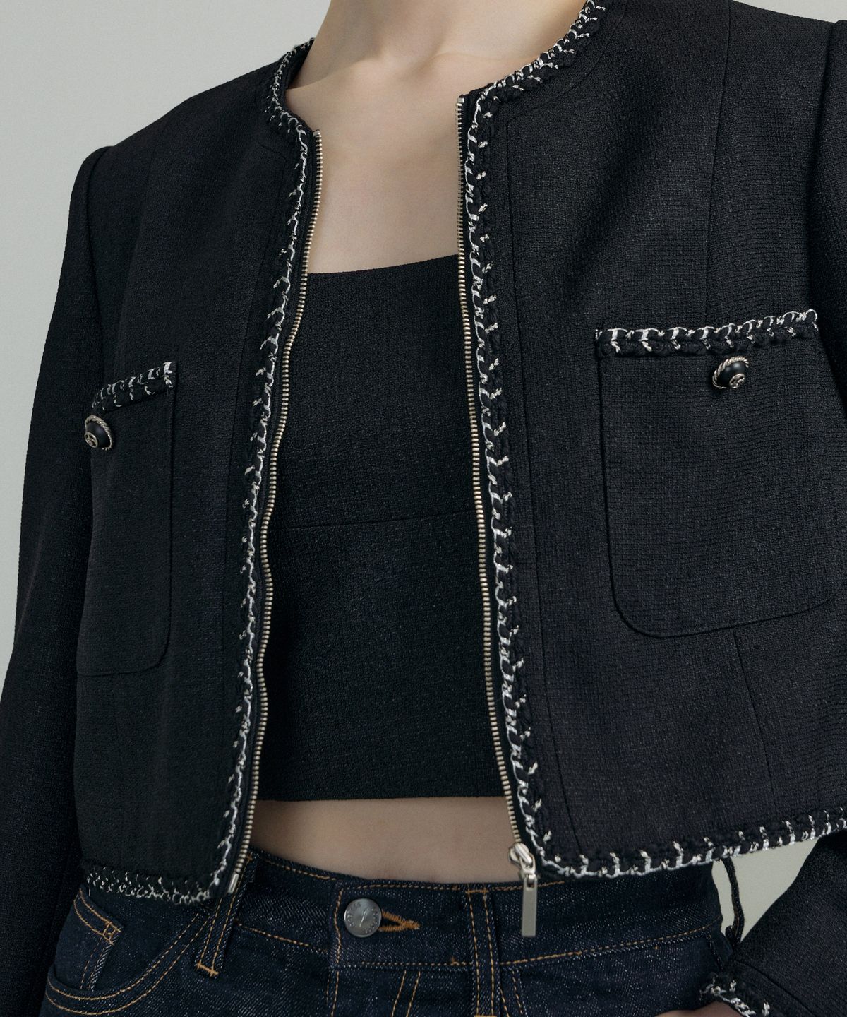 오떼뜨(OCTETTE) BUISTIER TOP_BLACK