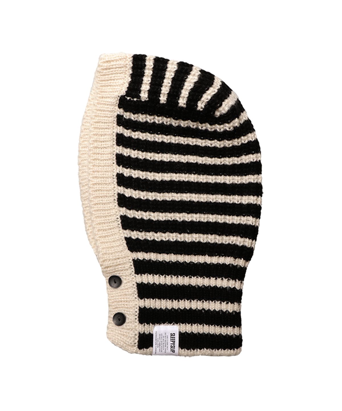 슬리피슬립(SLEEPYSLIP) BEE KNIT BLACK BARACLAVA