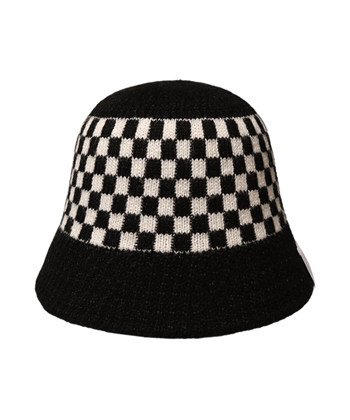 슬리피슬립(SLEEPYSLIP) CHESSBOARD BLACK BUCKET HAT
