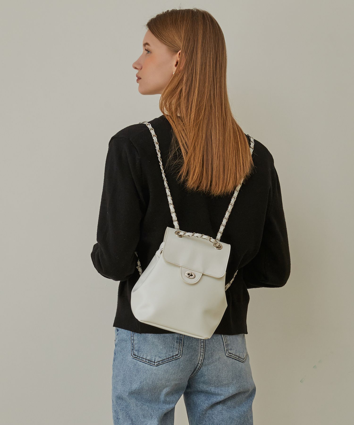 MUSINSA | ANOETIC ANC CLASSIC BACKPACK-WHITE