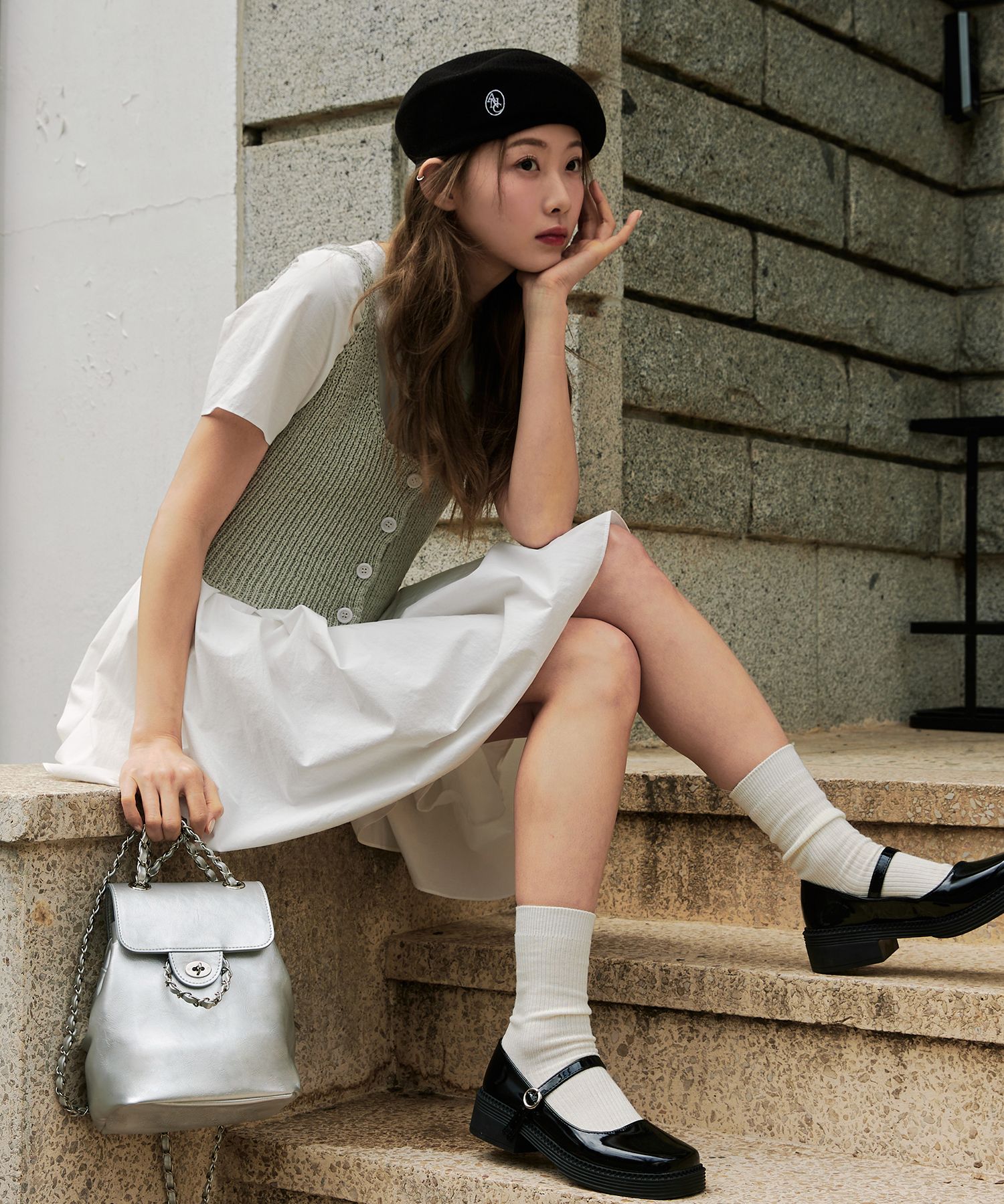MUSINSA | ANOETIC ANC CLASSIC BACKPACK-SILVER