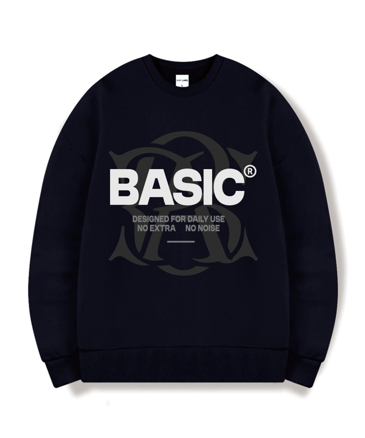 베이직라벨(BASIC LABEL) Base Label Oversized Sweatshirt 5 Color [BLBM_1002]