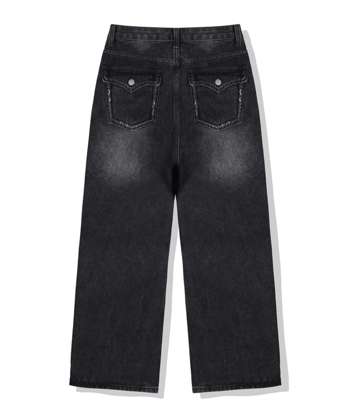 베이직라벨(BASIC LABEL) Swing Back pocket balloon wide washed denim pants 2 Color [BLBD_5015]