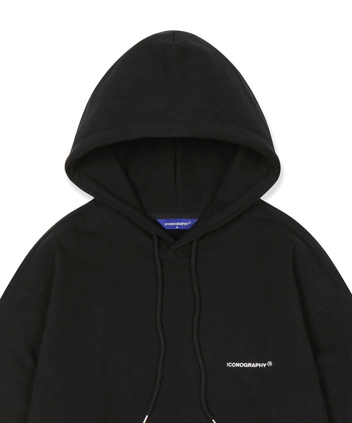 아이코노그라피(ICONOGRAPHY) OVERFIT_HOODIE BK