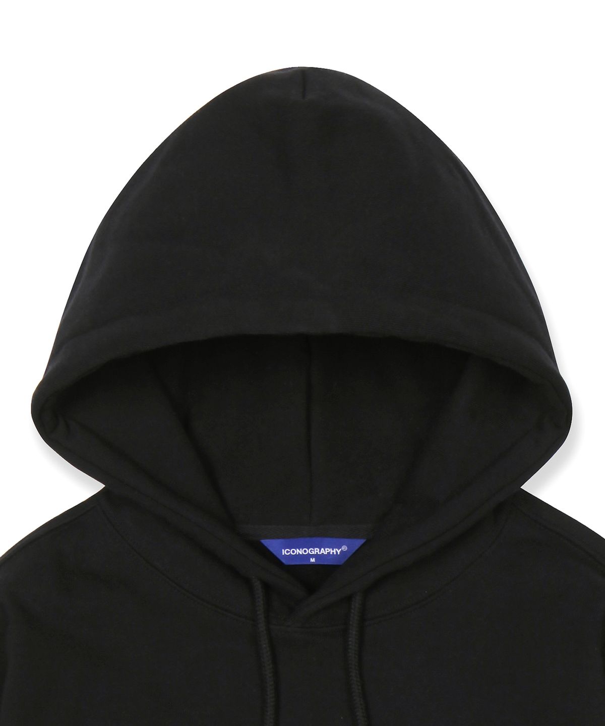 아이코노그라피(ICONOGRAPHY) OVERFIT_HOODIE BK