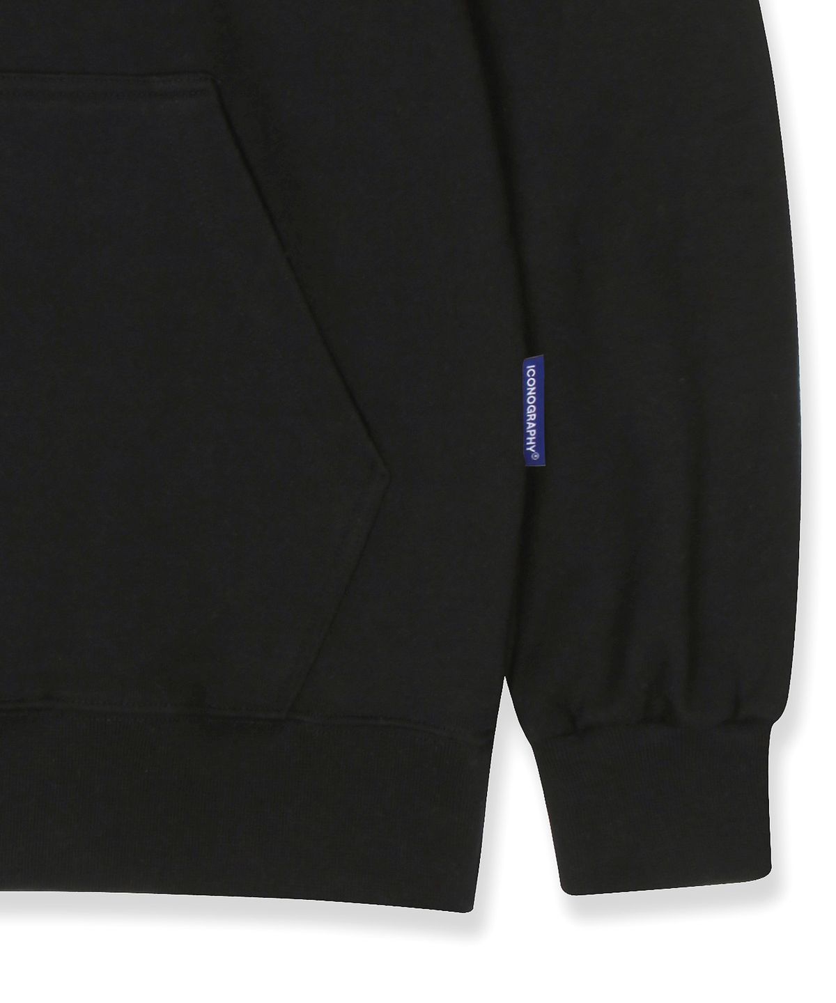 아이코노그라피(ICONOGRAPHY) OVERFIT_HOODIE BK