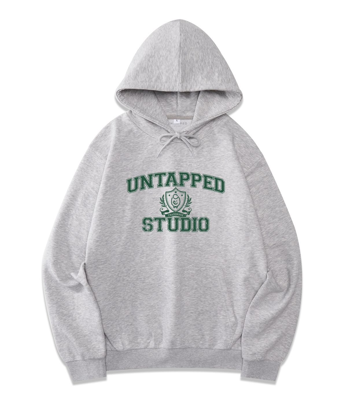 언탭트 스튜디오(UNTAPPED STUDIO) 테드 어센틱 소프트 테리 후드 티셔츠 아이보리