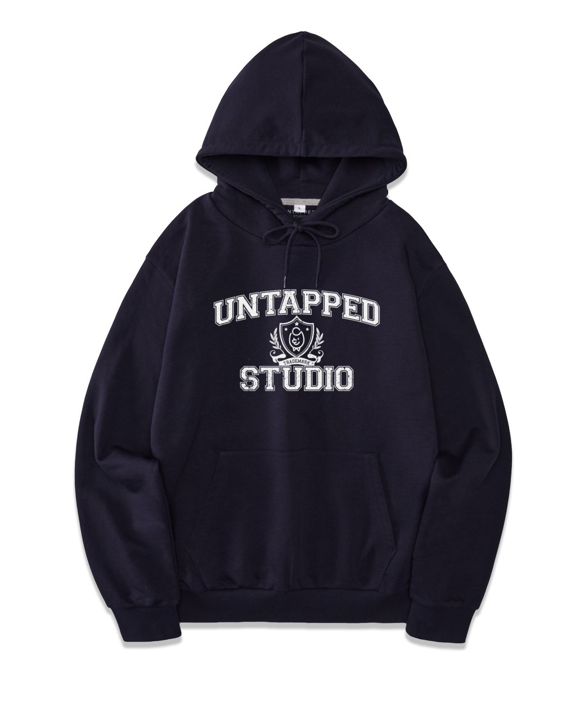 언탭트 스튜디오(UNTAPPED STUDIO) 테드 어센틱 소프트 테리 후드 티셔츠 아이보리