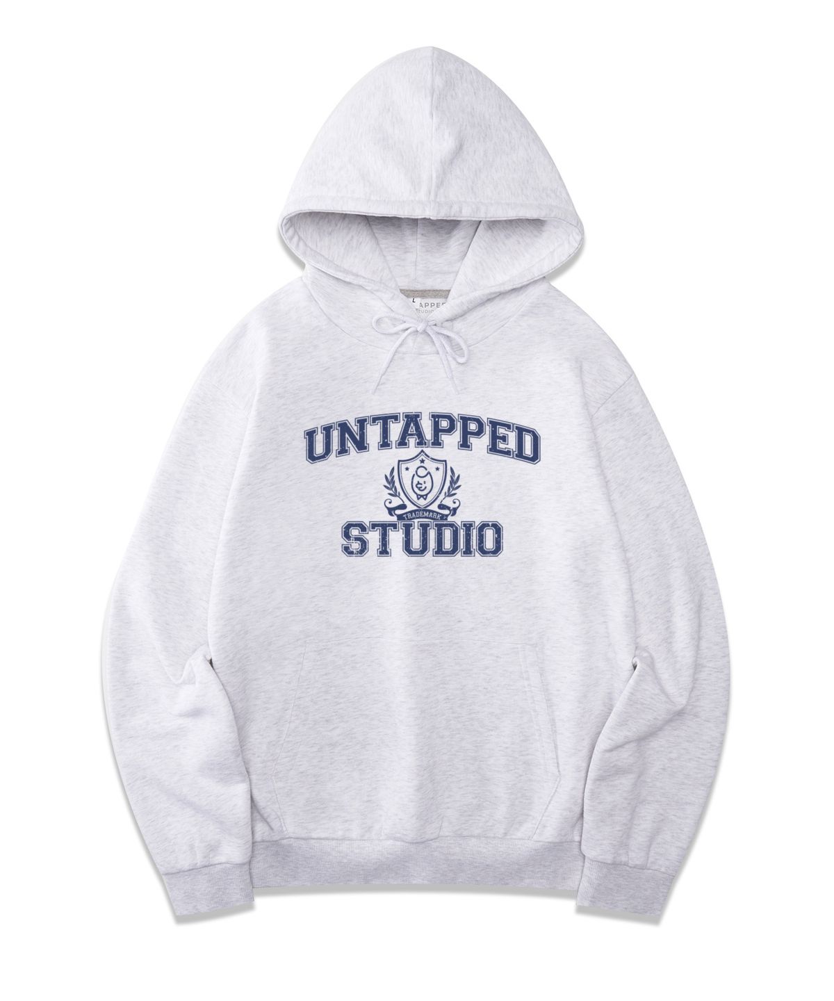 언탭트 스튜디오(UNTAPPED STUDIO) 테드 어센틱 소프트 테리 후드 티셔츠 아이보리