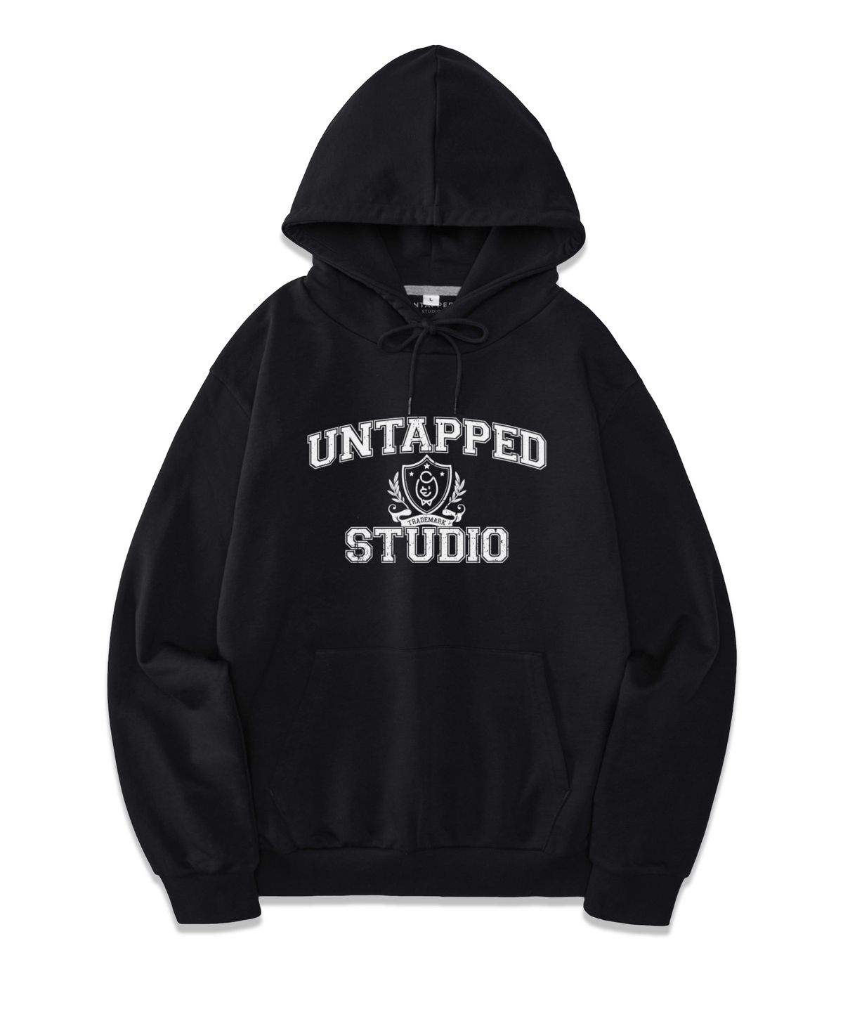 언탭트 스튜디오(UNTAPPED STUDIO) 테드 어센틱 소프트 테리 후드 티셔츠 아이보리