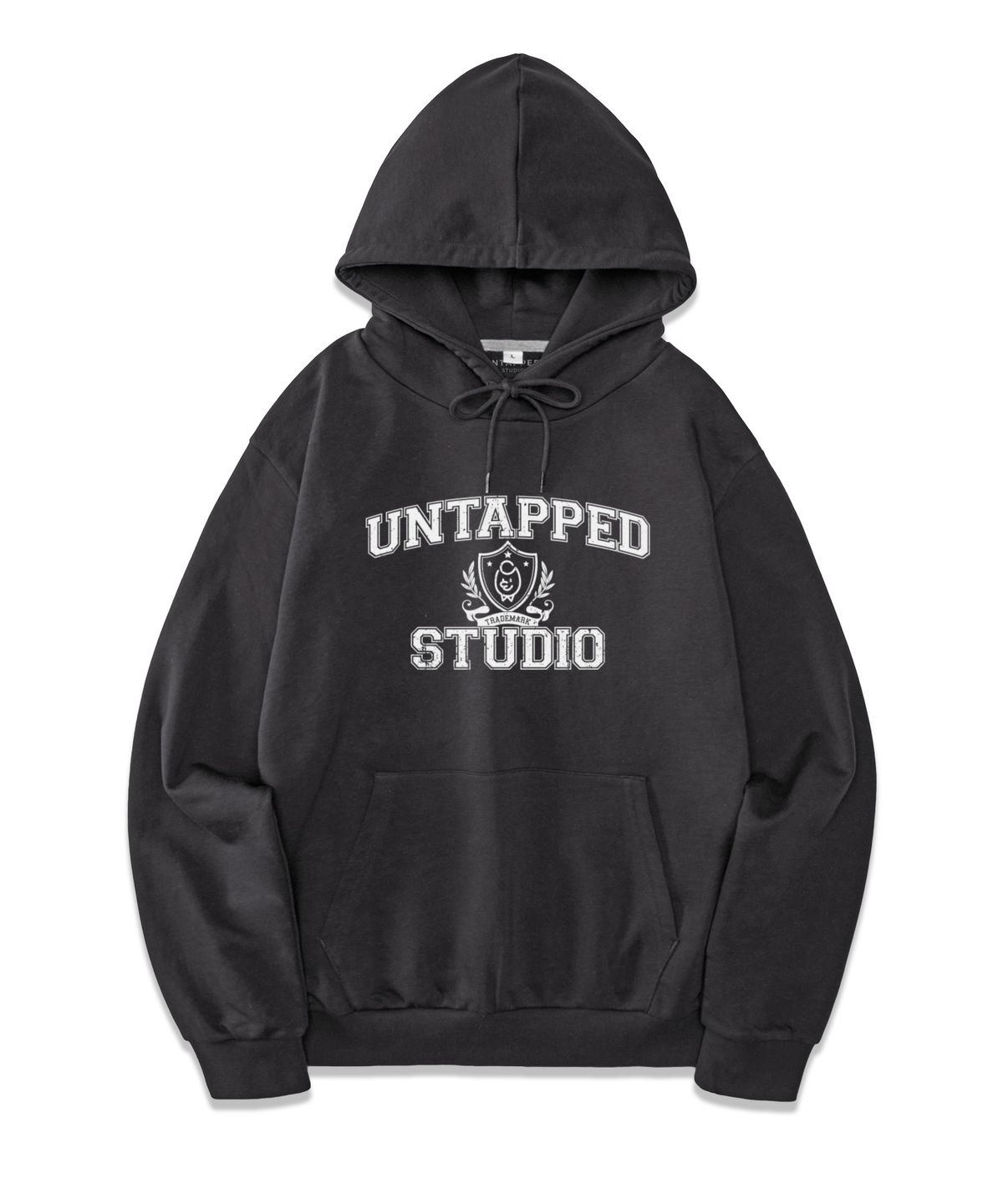 언탭트 스튜디오(UNTAPPED STUDIO) 테드 어센틱 소프트 테리 후드 티셔츠 아이보리