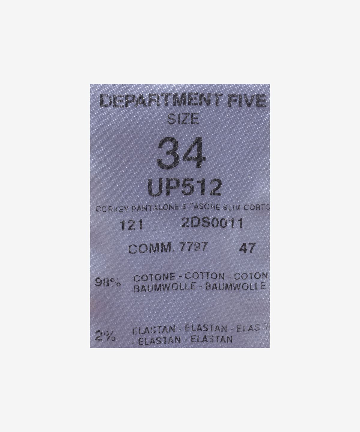디파트먼트 파이브(DEPARTMENT FIVE) 코키 데님 팬츠 - 블랙 / UP5122DS0011999