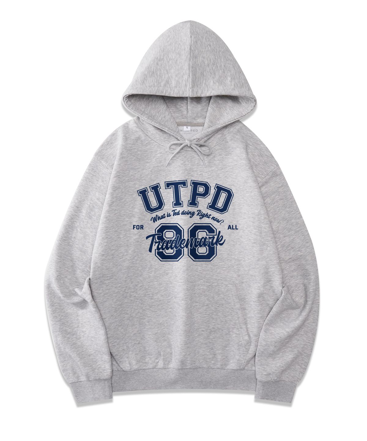 언탭트 스튜디오(UNTAPPED STUDIO) UTPD 96 아치 소프트 테리 후드 티셔츠 아이보리