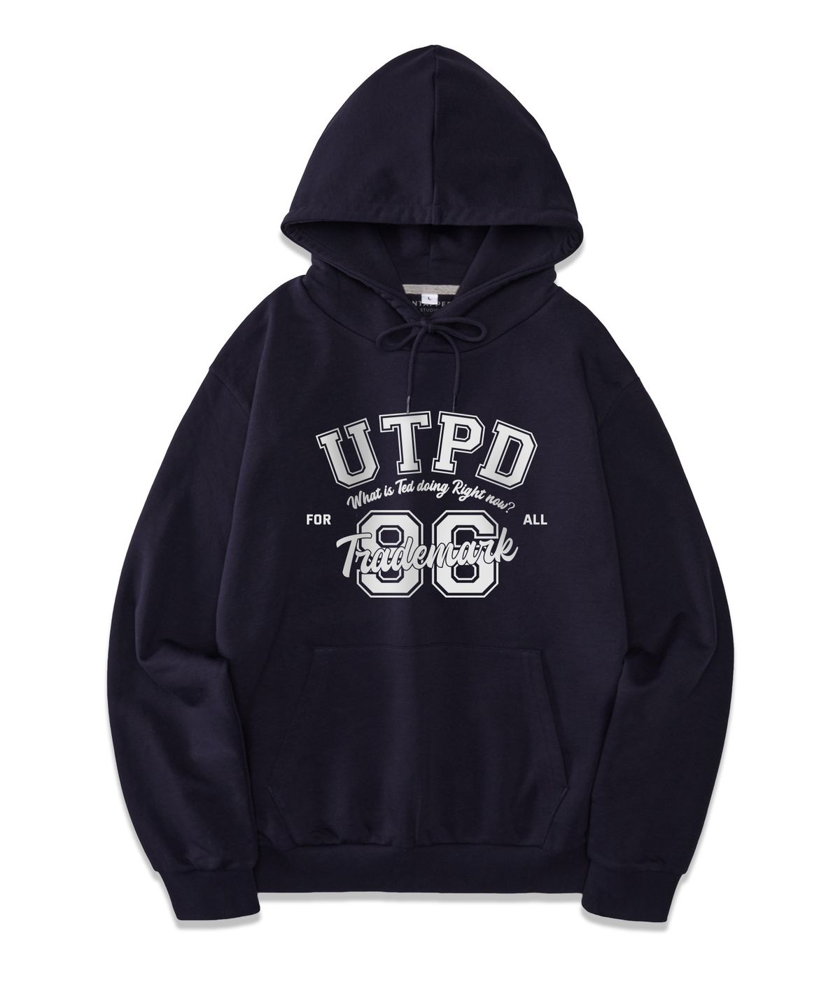 언탭트 스튜디오(UNTAPPED STUDIO) UTPD 96 아치 소프트 테리 후드 티셔츠 아이보리
