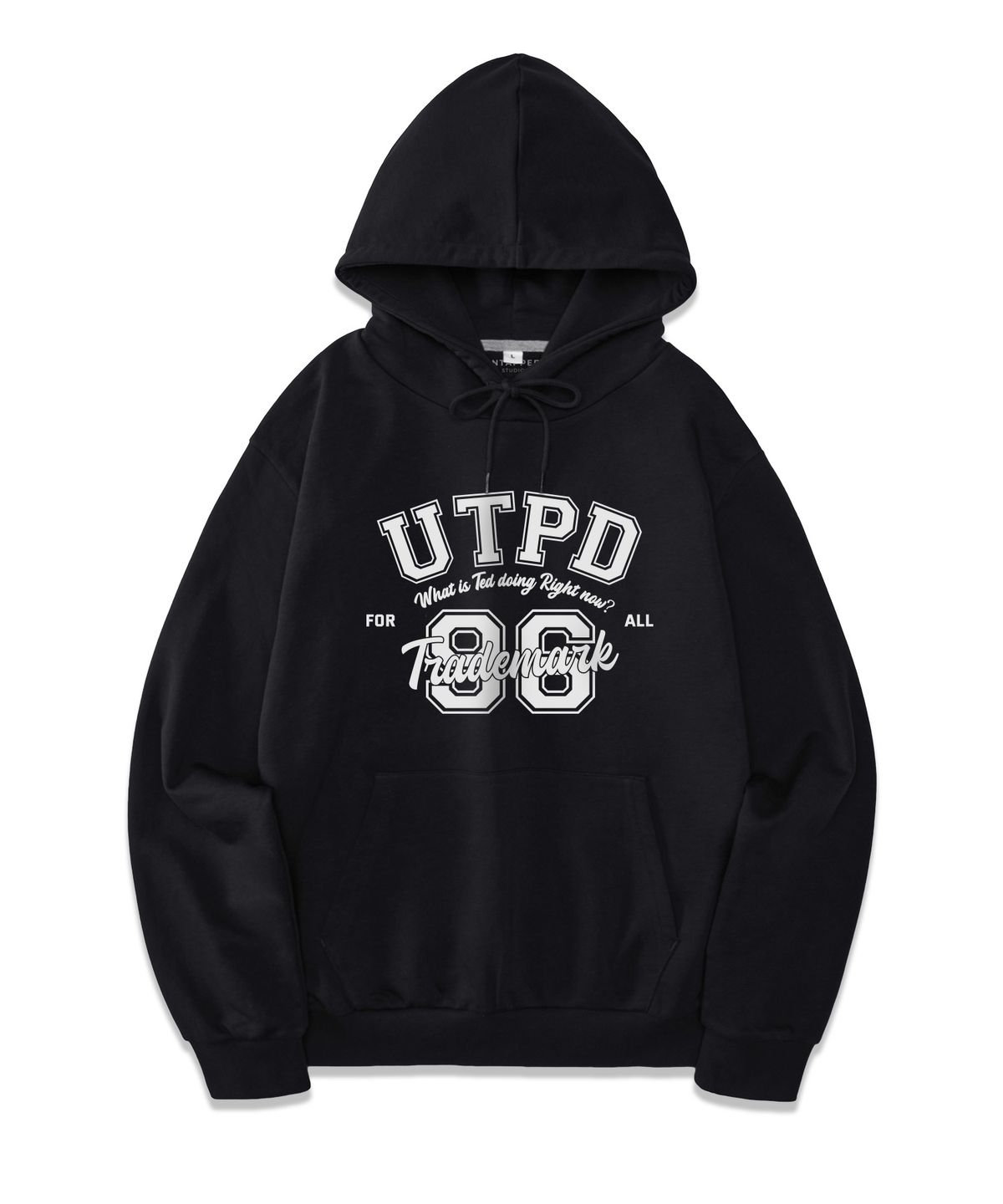 언탭트 스튜디오(UNTAPPED STUDIO) UTPD 96 아치 소프트 테리 후드 티셔츠 아이보리