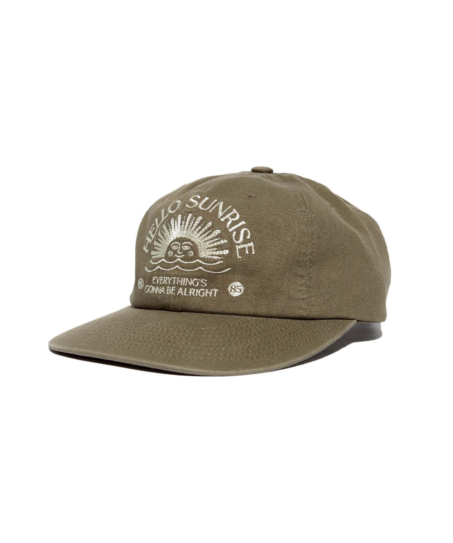헬로 선라이즈(HELLO SUNRISE) Washed HS Arch Logo 6Panel Cap (Khaki