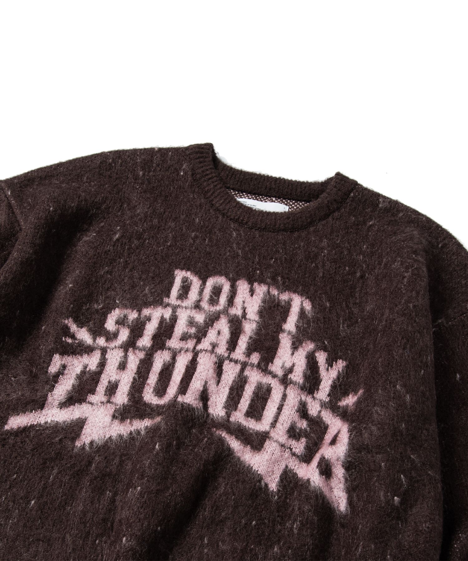 ★SUPERSUB★THUNDER Brushed Knit Hoodie★ SUPERSUB 】THUNDER BRUSHED KNIT HOODIE