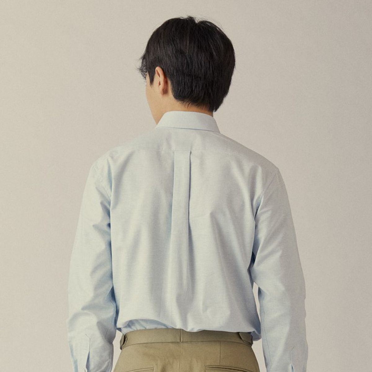 매너그램(MANNERGRAM) 옥스포드 코튼다운 스탠다드 셔츠 블루